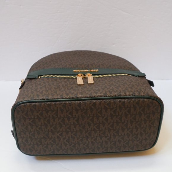 Michael Kors Kenly Medium Backpack MK Brown Racing Green main image 8
